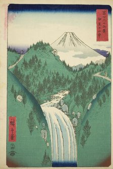 In the Mountains of Izu Province (Izu no sanchu), from the series "Thirty-six Views of Mount...,1858 Creator: Ando Hiroshige.