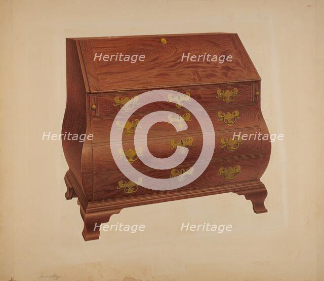 Desk, c. 1939. Creator: Isidore Sovensky.