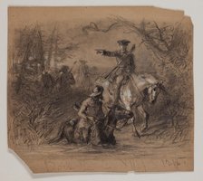 Major Washington on his Mission to the French Commander, late 19th century. Creator: Felix Octavius Carr Darley.