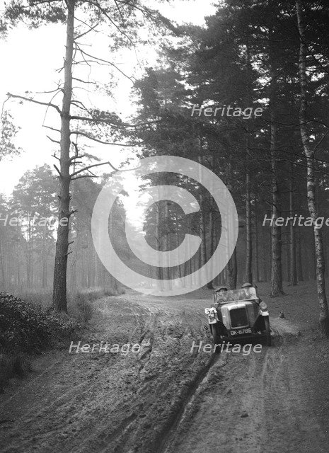 BSA taking part in the JCC General Efficiency Trial, Oxshott Woods, Surrey, 1923. Artist: Bill Brunell.
