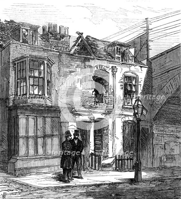 Scene of the firework explosion in Lambeth, 1873. Creator: Unknown.