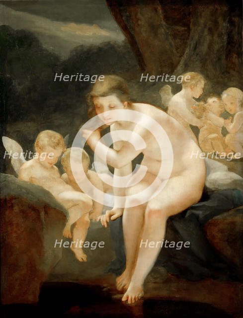 Venus Bathing, c. 1810. Creator: Prud'hon, Pierre-Paul (1758-1823).
