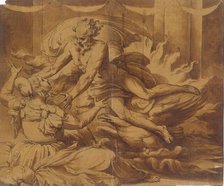Jupiter Appearing to Semele, 1501-47. Creator: Perino del Vaga.
