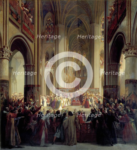 'States General of Paris, 1328', mid 19th century.  Artist: Jean Alaux