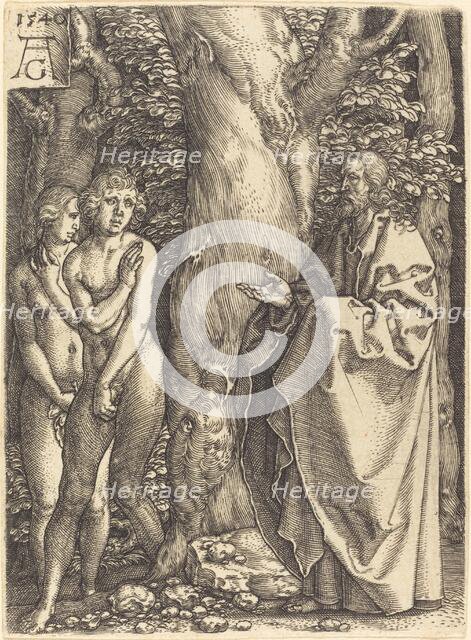 Adam and Eve Hide Themselves, 1540. Creator: Heinrich Aldegrever.