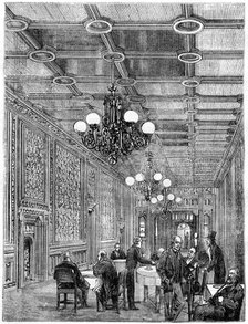 The Tea-Room, House of Commons, Westminster, London, 19th century. Artist: Unknown