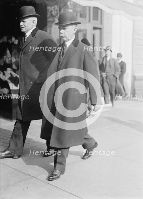 James S. Harlan, Commissioner, I.C.C. Left, with C. C. Mcchord, 1913. Creator: Harris & Ewing.