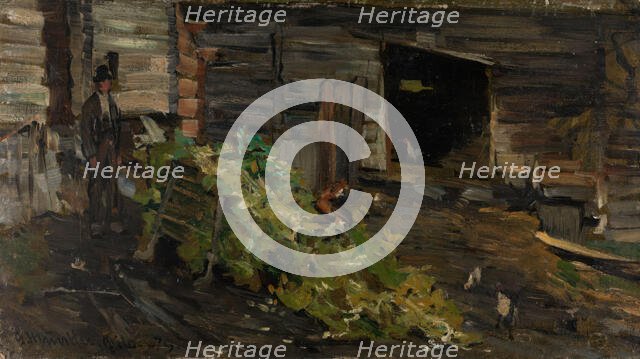 The Sledge, 1879. Creator: Gerhard Munthe.