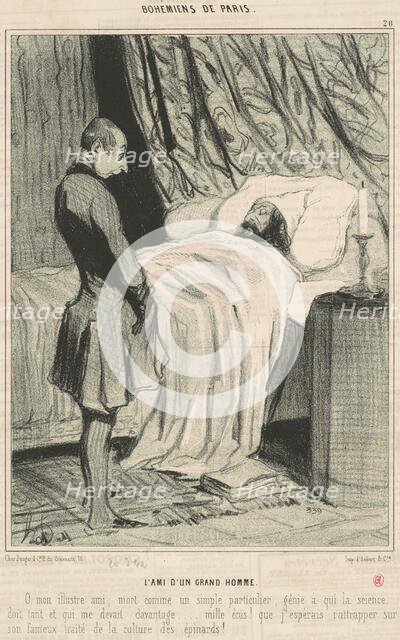 L'ami d'un grand homme, 19th century. Creator: Honore Daumier.