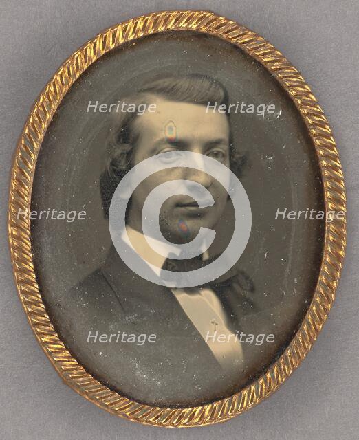 Vignetted Portrait of a Man, about 1850. Creator: Unknown.