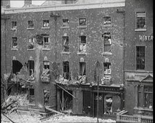 Damaged Buildings and Empty Streets in Dublin as a Result of Fighting, 1922. Creator: British Pathe Ltd.