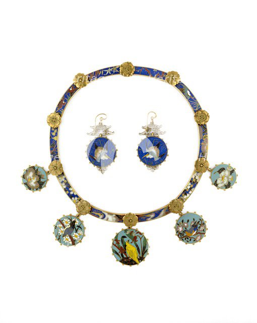 Necklace and Earings, c1830-1890. Artist: Alexis Falize.