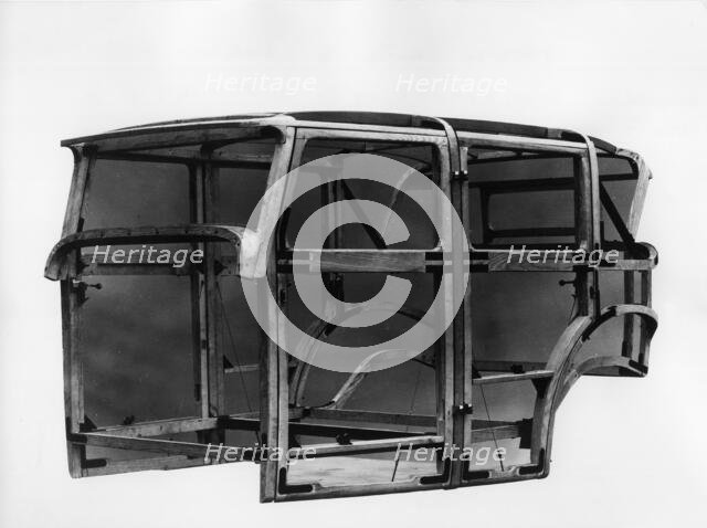 1929 Stutz Straight 8 wooden frame body by Weymann. Creator: Unknown.