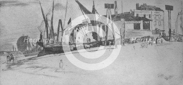 'Chelsea Wharf', 1863, (1904). Artist: James Abbott McNeill Whistler.