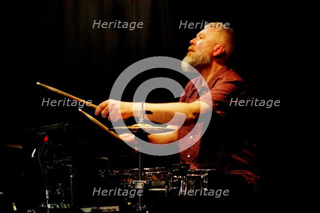 Eric Young, Aaron Liddard Quintet, Verdict Jazz Club, Brighton, East Sussex, 25 Mar 2023. Creator: Brian O'Connor.