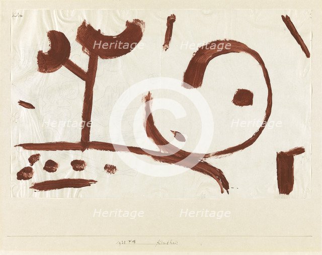 Childhood (Kindheit), 1938. Artist: Klee, Paul (1879-1940)