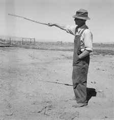 Possibly: Chris Ament, German-Russian dry land wheat farmer, who survived...Columbia Basin, 1939. Creator: Dorothea Lange.