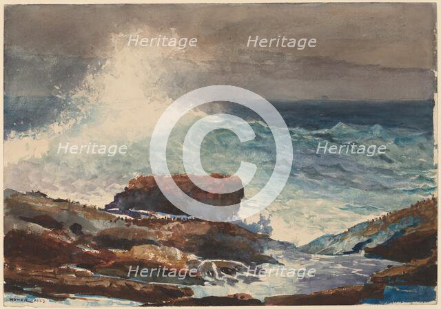 Incoming Tide, Scarboro, Maine, 1883. Creator: Winslow Homer.