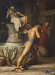 Samson and the Philistines, 1863. Creator: Carl Bloch.
