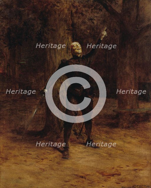 Portrait de Constant Coquelin, dit Coquelin aîné, dans le rôle de Cyrano de Bergerac, 1901. Creator: Theobald Chartran.