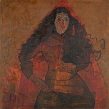 Portrait of Trude Engel, c. 1913. Creator: Schiele, Egon (1890-1918).