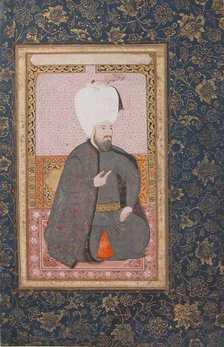 Portrait of Sultan Ahmet I (r. 1603-17), early 17th century. Creator: Unknown.