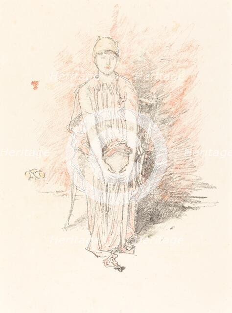 Figure Study in Colors, 1890. Creator: James Abbott McNeill Whistler.