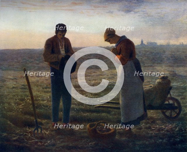 'The Angelus', 1857-1859, (1912).Artist: Jean Francois Millet