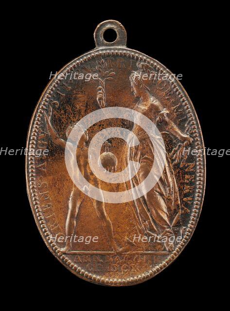 Young Louis and Minerva [reverse], 1610. Creator: Abraham Dupre.