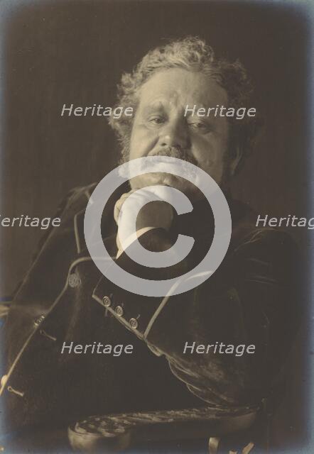 Portrait of a Man in Velvet Jacket, 1890-1900. Creator: Frederick Henry Evans.