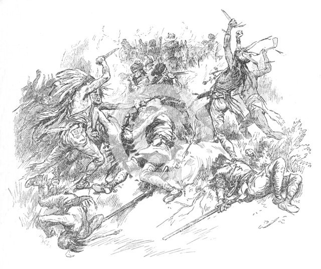 'Sprang Out of the Morass and Flew at the Throats of the Renowned Riflemen', 1902. Artist: Unknown.