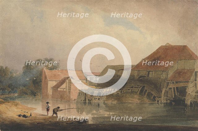 Riverside Scene (Old Mill), 1805-10 (?). Creator: Peter de Wint.