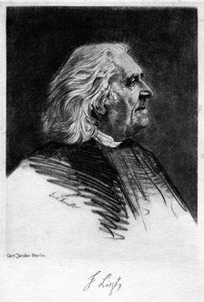 Franz Liszt (1811-1886), Hungarian composer and pianist, 20th century.Artist: Carl Jander