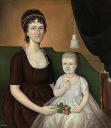 Elizabeth Grant Bankson Beatty (Mrs. James Beatty) and her daughter Susan, c. 1805. Creator: Joshua Johnson.