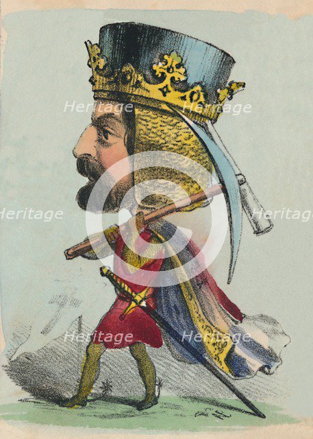 'Richard I', 1856. Artist: Alfred Crowquill.