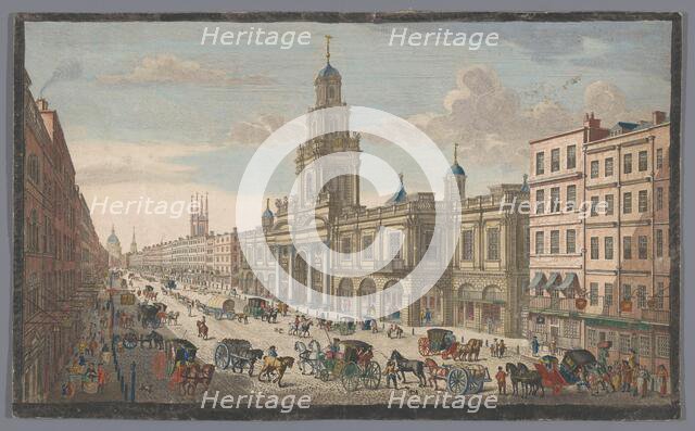 View of the Royal Exchange, London, 1751. Creator: Thomas Bowles.
