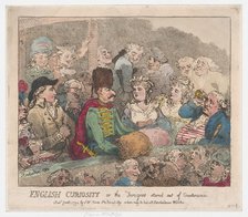 English Curiosity or The Foreigner Stared Out of Countenance, January 1, 1794., January 1, 1794. Creator: Thomas Rowlandson.