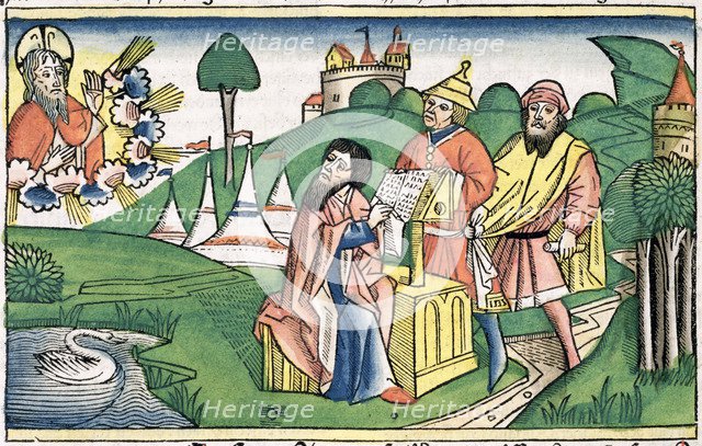 God making the Laws. Artist: Unknown