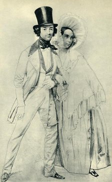 Paul and Amalie Taglioni, 1839, (1943). Creator: Franz Kruger.