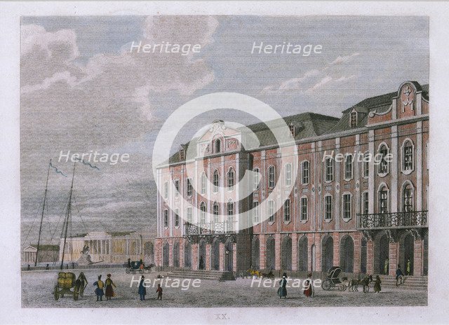The Twelve Collegia building in Saint Petersburg, after 1834.