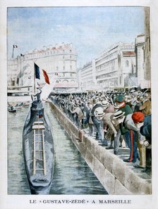 The 'Gustave-Zede' arrives in Marseilles, 1901. Artist: Unknown