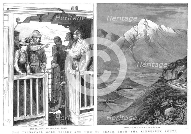''The Transvaal Gold Fields and how to reach them--The Kimberly Route', 1890. Creator: Unknown.