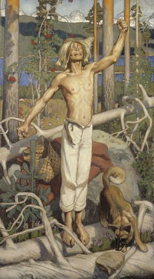 Kullervo's Curse. Artist: Gallen-Kallela, Akseli (1865-1931)