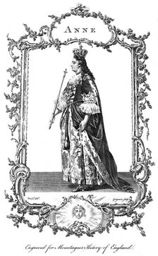 Queen Anne (1665-1714).Artist: Charles Grignion