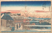 Morning Cherries at Yoshiwara. Creator: Ando Hiroshige.