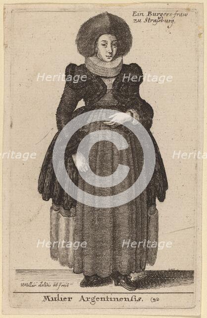 Mulier Argentinensis. Creator: Wenceslaus Hollar.
