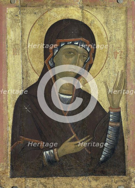 Virgin Paraklesis'.  Creator: Russian icon.