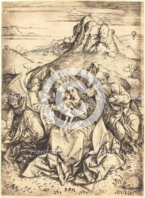 The Rest on the Flight into Egypt, c. 1480/1490. Creator: Master B. M..