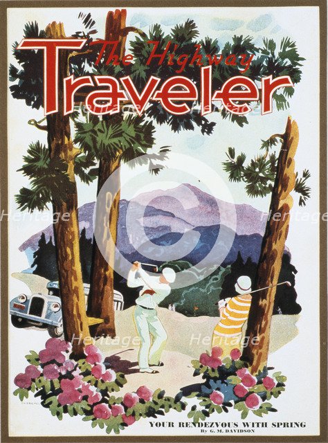 Cover of The Highway Traveler magazine, c1926. Artist: Unknown