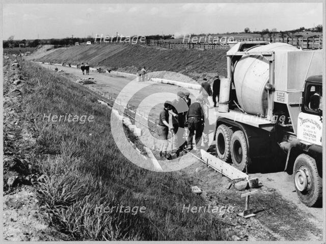 M6 Motorway, Newcastle-under-Lyme, Staffordshire, 09/05/1963. Creator: John Laing plc.